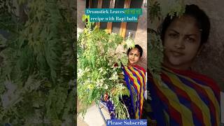 Drumstick Leaves 🌿🌿🌿recipe with sangati drumstickleaves diabetes digestion healthy shorts [upl. by Nauqet]