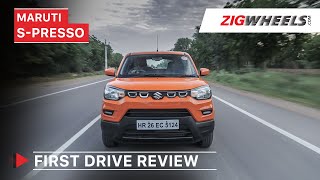 Maruti Suzuki SPresso First Drive Review  Price Features Interior amp More  ZigWheelscom [upl. by Jeannie]