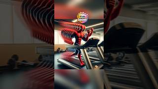 Obese Avengers at Gym😂🤣spiderman brawlstars marvel [upl. by Einner53]