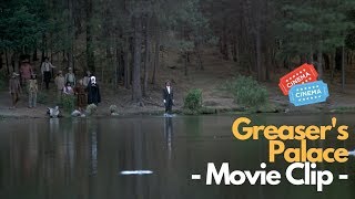 Greasers Palace Movie Clip quotWalking on Waterquot [upl. by Yrocal]