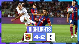 BARCELONA 42 TOTTENHAM HOTSPUR  HIGHLIGHTS [upl. by Wemolohtrab382]