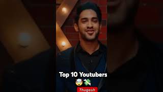 Top 10 youtubers for channel earning 🤯💸💸💸💸🤑 [upl. by Terryl]