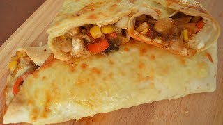 How to make Chicken Burritos  Homemade Chicken Burritos Recipe  TheBakingSiscom [upl. by Idelson340]