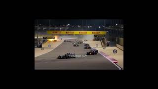 Romain Grosjean crash video [upl. by Chemesh]