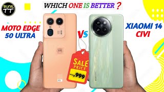 Xiaomi 14 CIVI Vs Moto Edge 50 Ultra  Full Comparison⚡Which One is Best  xiaomi14civi [upl. by Amle]