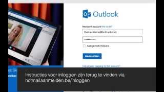 Hotmail aanmelden  Diensten [upl. by Herrod]