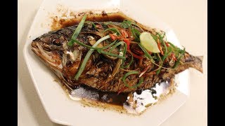 Chinese Style Steamed Fish  Chinese Cuisine  Sanjeev Kapoor Khazana [upl. by Arly]