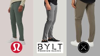 Best Mens Slim Fit Pants 2023 Lululemon ABCs VS Bylt VS Cuts [upl. by Woodberry]