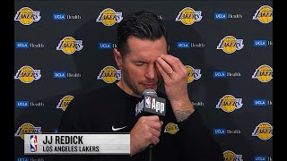 JJ Redick GETS HONEST About Lakers after Loss to TWolves  Lakers Postgame Interview [upl. by Etnoid]