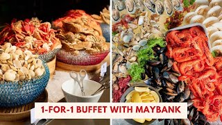 Enjoy 1for1 Buffets at Swissôtel The Stamford and Fairmont Singapore with Maybank [upl. by Hitoshi]