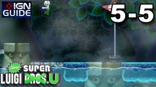 New Super Luigi U Secret Exit Walkthrough  Soda Jungle 5 Deepsea StoneEyes [upl. by Esele702]