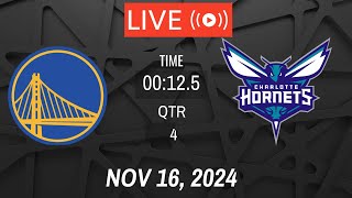 NBA LIVE Golden State Warriors vs Charlotte Hornets I November 16 2024 Warriors vs Hornets 2K Live [upl. by Alaunnoif]