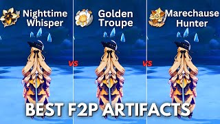 Navia Artifacts Comparison  Best Build for C0 Navia  Genshin Impact [upl. by Yerhcaz619]