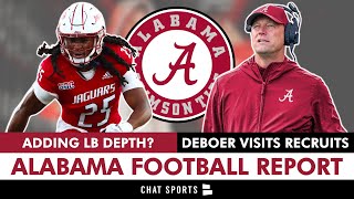 Alabama Football Rumors Khalil Jacobs Transfer Kalen DeBoer Visiting 2025 Recruits  Ryan Williams [upl. by Nangatrad]