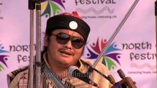 Awardwinning singer Mickma Tshering Lepcha of Sikkim at North East Fest [upl. by Holna]