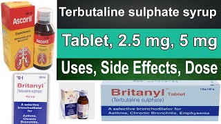 Ascoril Cough Syrup Britanyl syrup  Terbutaline  Bromhexine used side effect dose Pharmacology [upl. by Collar]