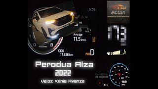 2022 Perodua Alza Cruise and TOP SPEED TEST MCCST toyotaavanza daihatsuxenia toyotaveloz [upl. by Glynas510]