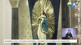 Mass for the Solemnity of the Immaculate Conception at Manila Cathedral  8 December 2023 [upl. by Pheni]