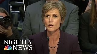 Fired Acting AG Sally Yates Testifies On Flynn Case  NBC Nightly News [upl. by Inilahs]