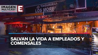 Bomberos de Atizapán evitan tragedia en una taquería incendiada [upl. by Schroder]