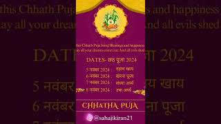 Chhath puja dates [upl. by Vally657]