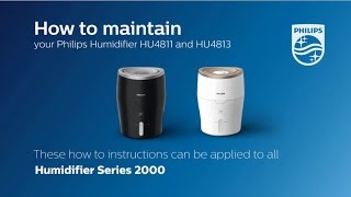 How to Maintain the Wick of Your Humidifier  Philips  Air Humidifiers [upl. by Inahpets428]