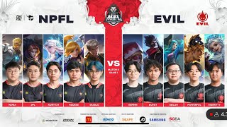 NPFL VS EVIL MPL s8 grand final playoffs First match [upl. by Steere445]