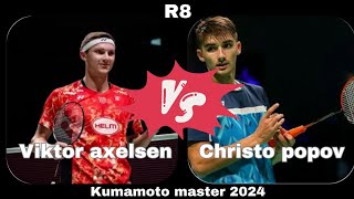 Viktor axelsen Vs christo popov [upl. by Limoli]