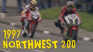 EPIC 250cc ROAD RACE 1997 Northwest 200  John McGuinness vs Callum Ramsey [upl. by Jain]