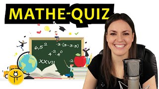 Mathe QUIZ Grundlagen – Schaffst du ALLE [upl. by Hartmunn]