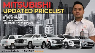 2024 amp 2025 Mitsubishi Pricelist  Mababang Downpayment  Ang Daming Freebies [upl. by Rogerio]