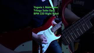 Yngwie Malmsteen Trilogy Suite op5 220 Right fender guitar 早弾き helix イングヴェイ ギター Stratocaster [upl. by Ylrebmit745]