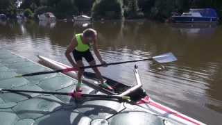 How to scull  sculling technique  rowing  learn to row [upl. by Notsur476]