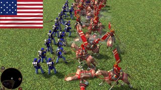 US Regulars vs All unique units pt 3 Age of Empires III DE [upl. by Tfat]