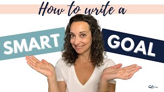 How to write a SMART goal for mental health [upl. by Hale]