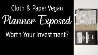 Cloth amp Paper New Vegan Planner Exposed Is It Worth Your Investment [upl. by Bergstrom14]