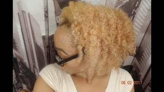 Natural Hair  How to Bleach hair and Tone  and Color Correct Tutorial [upl. by Beniamino]