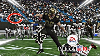 ALOTTA SCORING Madden 10  Bears vs Saints Xbox 360 [upl. by Aninnaig]