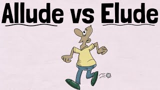 Allude vs Elude  English Speaking Practice [upl. by Celisse273]