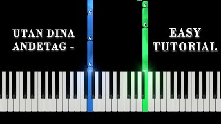 Utan dina andetag  Kent  Easy Piano Tutorial [upl. by Akemahs119]