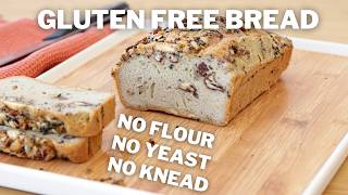 Easy Flourless Bread  No Yeast  No Knead  KETO Bread [upl. by Nnyltiak]