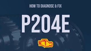 How to Diagnose and Fix P204E Engine Code  OBD II Trouble Code Explain [upl. by Vasos]