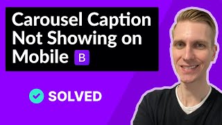 Carousel Caption Not Showing on Mobile in Bootstrap 5 SOLVED [upl. by Lhamaj920]