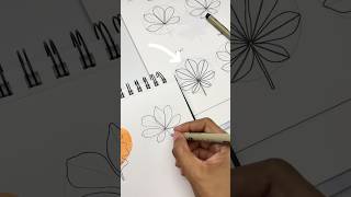 Looking for easy doodle ideas Try this chestnut leaf doodle ✍️drawingtutorial drawing leaves [upl. by Norreg293]