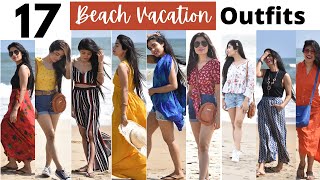 17 Beach Vacation Outfits  Beach lookbook  beach girl dress haul Lookbook IndiaTry on haul 2024 [upl. by Aynwad]