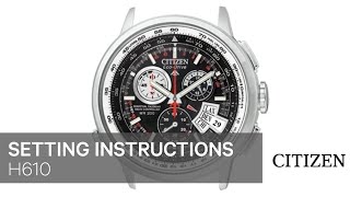 Citizen Watch Setting Instruction — H610 [upl. by Anire101]