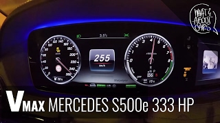 MERCEDES S500e VMAX ACCELERATION TOP SPEED PRZYŚPIESZENIE V [upl. by Kentiggerma]