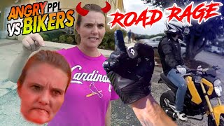 STUPID CRAZY amp ANGRY PEOPLE VS BIKERS 2023  Best Road Rage [upl. by Naitsabes742]