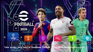 eFootball PES 2024 PPSSPP New Update Latest Transfers 20242025 amp New Kits PS5 Camera HD 4K Graphics [upl. by Adyam]