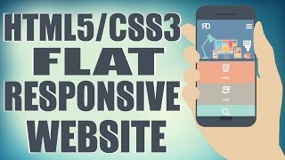 HTML5CSS3 Flat Responsive Website  Start To Finish Web Design Tutorial [upl. by Lulita]